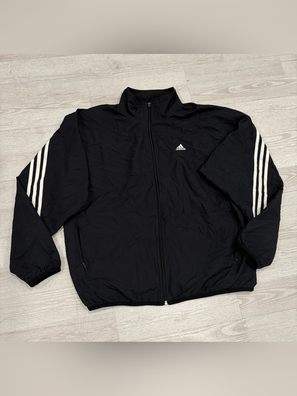Vintage Adidas Men’s 90’s Black Full Zip Up Track Jacket SIZE L